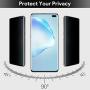 Galaxy S10+ 3D Curved Privacy Tempered Glass Screen Protector, Defender 9H Hardness Case Friendly Anti-spy Peeking Tempered Glass Screen Protector, for Samsung Galaxy S10+ (6.4")