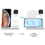 Wireless Charger 3 in 1 Charging Station for Airpods1/2/Pro iWatch 1/2/3/4 Qi Certified 15W Fast Wireless Charging Stand for iPhone X/Xs/Xs Max/8/8 Plus Samsung Galaxy S10 S9 S8 S7 Note9/8 and More