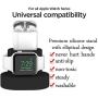Moretek Charger Stand for Apple Watch 38mm 42mm 40mm 44mm iWatch Series 1 2 3 4 5 Apple Watch Charging Stand Holder, AirPods Accessory Charger Dock (Black)