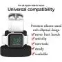 Moretek Charger Stand for Apple Watch 38mm 42mm 40mm 44mm iWatch Series 1 2 3 4 5 Apple Watch Charging Stand Holder, AirPods Accessory Charger Dock (Black)