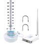 AWS 1700/2100Mhz Band 4 Cell Phone Signal Booster for Home T-Mobile MetroPCS AT&T Signal Booster 3G 4G 1700mhz Band 4 Cell Phone Booster Signal Amplifier Enhances Cell Reception Call/Data FUSTAR