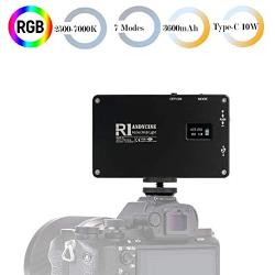 ANDYCINE R1 RGB Pocket Light, Mini USB-C 10W On-Camera Vlogger Video Light 2500-7000K Dimmable with 3600mAh Built in Battery for Sony, Nikon, Canon, Panasonic, Fuji, Filming,Gimbals and More