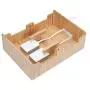 MobileVision 10-Port Bamboo Charging Station Includes 2 Powermod 5 USB Port Chargers for Smartphones & Tablets