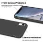 iPhone XR Case, Anuck Soft Silicone Gel Rubber Bumper Phone Case with Anti-Scratch Microfiber Lining Hard Shell Shockproof Full-Body Protective Case Cover for Apple iPhone XR 6.1" 2018 - Black