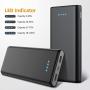 Portable Charger Power Bank 26800mAh, Universal Fashion USB Portable Phone Charger High-capacity Enhanced External battery pack with 4 LED Indicators Battery Charger work for smartphone,Android,Tablet