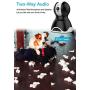 IMILLET WiFi Pet Camera Dog Camera with Phone App FHD Indoor Cat Camera Pet Monitor Night Vision 2 Way Audio Motion Detection (Black)