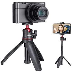 ULANZI MT-08 Mini Smartphone Selfie Stick Tripod for iPhone, Camera Extendable Handle Grip Vlog Pole for Sony RX100 VII M1 M2 M3 M4 M5 M6 A6400 A6500 Canon G7X Mark III