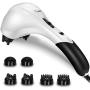 VIKTOR JURGEN Handheld Back Massager - Double Head Electric Full Body Massager - Deep Tissue Percussion Massage for Muscles, Head, Neck, Shoulder, Back, Leg, Foot -Best Gifts for Women/Men