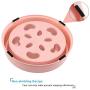 UPSKY Slow Feeder Dog Bowl Fun Feeder No Chocking Slow Feeder Bloat Stop Dog Food Water Bowl with Funny Pattern