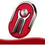 Red Multipurpose Mobile Phone Bracket, Stand 360 Degree Rotation Phone Ring Holder for Car Home HENGBANG