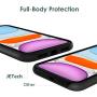 JETech Silicone Case for Apple iPhone 11 (2019) 6.1-Inch, Silky-Soft Touch Full-Body Protective Case, Shockproof Cover with Microfiber Lining (Black)