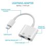 [Apple MFi Certified] Lightning to 3.5mm Headphone Audio & Charger,2 in 1 iPhone Audio Splitter Adapter Charger 3.5mm AUX Earphone for iPhone 11/11 Pro/XS/XR/X/8 7 6,iPad,iPod.Support All iOS System