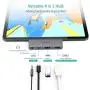 IPad Pro USB C Hub, CHOETECH 4 in 1 IPad Pro Hub. 4K60HZ HDMI Adapter and USB-C PD 60W, USB 2.0, 3.5mm Audio Output, Compatible with IPad Pro 2020 2019 2018, MacBook Pro 2020/2019, Type C Devices, etc