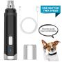 oneisall Dog Nail Grinder - Upgraded 2 Speed Quiet USB Rechargeable Professional Pet Nail Trimmer Paws Grooming & Smoothing Claw Care for Small Medium Large Dogs & Cats