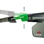 NoCry Work and Sports Safety Sunglasses with Green Tinted Scratch Resistant Wrap-Around Lenses and No-Slip Grips, UV 400 Protection. Adjustable, Black & Green Frames