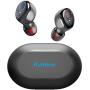 Kurdene Small Wireless Earbuds,Bluetooth Earbuds with Charging Case Bass Sounds IPX8 Waterproof Sports Headphones with Mic Touch Control 24H Playtime for iPhone/Samsung/Android-Black