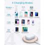 Fast Wireless Charger, Vebach Dubhe1s Qi Certified Wireless Charging Pad 7.5W for iPhone SE 2020/11/11 Pro/11 Pro Max/Xs/Xs Max/XR/X/8/8P, 10W for Samsung Galaxy S20/S10/Note 10/S9, Aluminum Frame