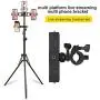 Multiple Phone Bracket Set for YouTube Video or Live Streaming. Compatible with Mounting Smartphones, Ring Lights and Microphones to Tripods, Monopods, Selfie Sticks or Even Bike Handle Bars