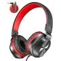 PeohZarr On-Ear Headphones with Microphone, Lightweight Folding Stereo Bass Headphones with 1.5M Tangle Free Cord, Portable Wired Headphones for Smartphone Tablet Laptop Computer MP3/4