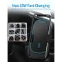 MANKIW Car Wireless Charger Mount,15W Qi Car Charger Auto-Clamping Air Vent Phone Holder Compatible with iPhone 11/11Pro/11Pro Max/Xs Max/XS/XR/X/8/8+, Samsung S10/S10+/S9/S9+/S8/S8+, Pixel/LG