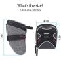 Saddle Bag for Bicycle, TecTri Strap-On Bike Seat Pack Bag Waterproof Zipper Wedge Pack for Cycling with LED Taillight Mesh Pocket Inside