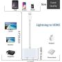 [Apple MFi Certified] Lightning to HDMI for iPhone, 4K Lightning Digital AV Audio Adapter, HDMI Sync Screen with Charging Port Compatible for iPhone 11/11 Pro/XR/XS/X 8, iPad on HDTV/Monitor/Projector