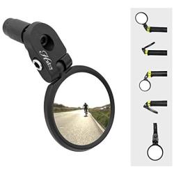 Hafny Bar End Bike Mirror, Stainless Steel Lens, Safe Rearview Mirror