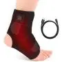 Heated Ankle Support Wraps Breathable Ankle Brace for Running Basketball Ankle Sprain Wrap Men Women, Left Right Foot Brace Heated Ankle Support Wraps Breathable Ankle Brace for Running Basketball Ankle Sprain Wrap Men Women, Left Right Foot Brace