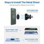 andobil Magnetic Vent Phone Car Holder, Strong Clip Phone Mount Compatible with iPhone SE/11 Pro Max XS Max XR X 8 Samsung Galaxy Note 10 S20 S20+ S10+ S9 S8 All Smartphone