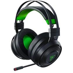 Razer Nari Ultimate for-Xbox One Wireless 7.1 Surround Sound Gaming Headset: Hypersense Haptic Feedback - Auto-Adjust Headband - Green Lighting - Retractable Mic - For-Xbox One - Classic Black/Green