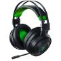 Razer Nari Ultimate for-Xbox One Wireless 7.1 Surround Sound Gaming Headset: Hypersense Haptic Feedback - Auto-Adjust Headband - Green Lighting - Retractable Mic - For-Xbox One - Classic Black/Green