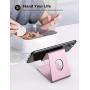 Cell Phone Stand, Lamicall Phone Cradle : Phone Dock, Holder Compatible with Android Smartphones, Phone 11 Pro XS Max XR X 6 6s 7 8 Plus 5 5s 5c, Used for Desk, Table, Night Stand - Rose Gold