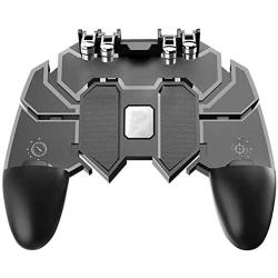 Mobile Gaming Grip, Mobile Game Controller,with Six-Finger Linkage for PUBG/Fortnite/Rules of Survival Gaming Grip, Suitable for 4.7-6.5 inch Android iOS Phone
