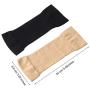 4 Pairs Slimming Arm Sleeves Arm Elastic Compression Arm Shapers Sport Fitness Arm Shapers for Women Girls Weight Loss (Black and Nude Color)