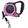 PETIMP STORE Pink Retractable Dog Leash 16ft with Dog Waste Bag Dispenser Dog Bowl for Small Medium Dog (6 PCs)