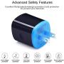 USB Type C Charger, Wall Charger, Car Charger, AndHot Dual Port Wall Adapter with Car Charger Adapter + 2Pack 6ft Fast Charging Cable Compatible with Moto Z3 Play/G6/G6 Plus/G7/G8/Z2 Force/Z4/X4/X5/Z