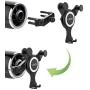 Car Phone Mount Compatible Applicable Mercedebenz Mobile Phone Holder A/B/C-Class, A3 Q2,FordMustang,Volkswagen Tiguan Automatic Locking Universal Air Vent Cell Phone Holder(Black)