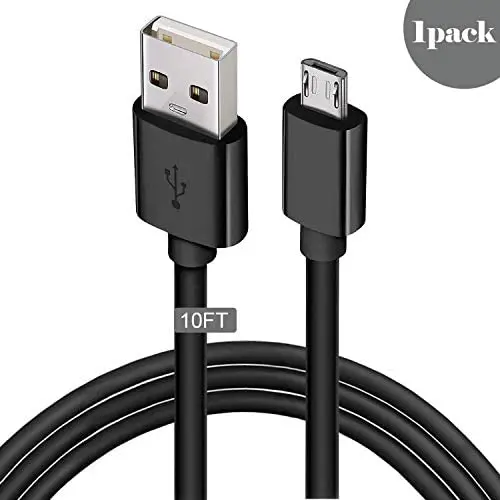 10 Ft Micro USB Cable Fast Charge Extra Long Android Charger Cable, Cell Phone Charger Android USB Cable Rapid Charger for Samsung Galaxy S7 Charger S6 S7 Edge S5,Note 5 4,LG,Kindle,Tablet,PS4,Camera 10 Ft Micro USB Cable Fast Charge Extra Long Android Charger Cable, Cell Phone Charger Android USB Cable Rapid Charger for Samsung Galaxy S7 Charger S6 S7 Edge S5,Note 5 4,LG,Kindle,Tablet,PS4,Camera
