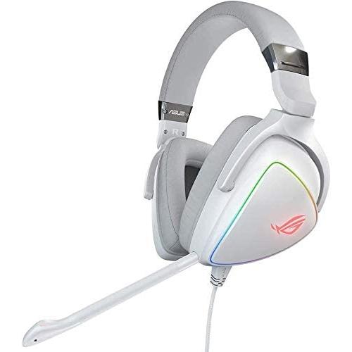 ETH Qwee ROG Delta RGB Gaming Headset with Hi-Res ESS Quad-DAC, Circular RGB Lighting Effect and USB-C Connector for PCs, Consoles and Mobile Gaming