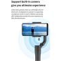 FeiyuTech Vlog pocket mini foldable portable Smartphone Gimbal 3-axis stabilizer suitable for various mobile phones, video on Tik Tok payload 240g including tripod and extra extension pole Color-black