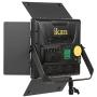 Ikan Lyra (3X) Bi-Color 3200K-5600K Soft Panel (1) 1 x 1 Studio & Field LED Lighting Kit, Includes Barn Doors, Stands and Case, Bi-Color Adjustable (LB10-3PT-KIT) - Black
