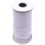 White 70-Yards Length 1/4" Width Braided Elastic Cord/Elastic Band/Elastic Rope/Bungee/White Heavy Stretch Knit Elastic Spool with Free Tape Measure