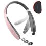 AMORNO Foldable Bluetooth Headphones Wireless Neckband Headset with Retractable Earbuds, Sports Sweatproof Noise Cancelling Stereo Earphones with Mic …