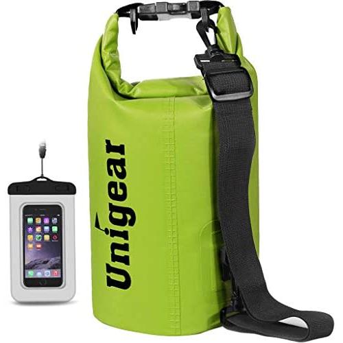 Unigear Dry Bag Waterproof, Floating and Lightweight Bags for Kayaking, Boating, Fishing, Swimming and Camping with Waterproof Phone Case