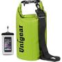 Unigear Dry Bag Waterproof, Floating and Lightweight Bags for Kayaking, Boating, Fishing, Swimming and Camping with Waterproof Phone Case