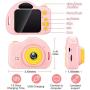 ishantech Kids Digital Camera Toys for Girls 1080 IPS 2 inch HD Girls Best Birthday Toys Mini Toddler Camera for 3 4 5 6 7 8 9 Year Old Girls with 32G SD Card (Pink)