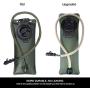 G4Free Military Tactical Hydration Pack Water Backpack with 3L Upgraded Bladder for Hiking, Running
