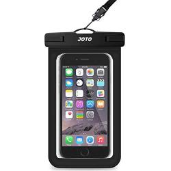 JOTO Universal Waterproof Pouch Phone Dry Bag Underwater Case for iPhone 11 Pro Max XS Max XR X 8 7 6S Plus SE 2020 Galaxy Pixel up to 6.9", Waterproof Case for Pool Beach Swimming Kayak Travel -Black