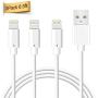 Lightning Cable, Quntis 3Pack 6.5FT Lightning to USB A Cable Certified Fast Charging Charger for iPhone 11 Xs Max XR X 8 Plus 7 Plus 6 Plus 5s SE iPad Pro iPod Airpods and More - White