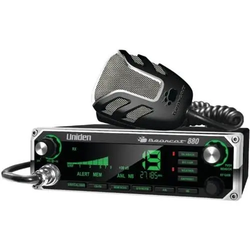 Uniden BEARCAT 880 CB Radio with 40 Channels and Large Easy-to-Read 7-Color LCD Display with Backlighting, Backlit Control Knobs/Buttons, NOAA Weather Alert, PA/CB Switch, and Wireless Mic Compatible Uniden BEARCAT 880 CB Radio with 40 Channels and Large Easy-to-Read 7-Color LCD Display with Backlighting, Backlit Control Knobs/Buttons, NOAA Weather Alert, PA/CB Switch, and Wireless Mic Compatible
